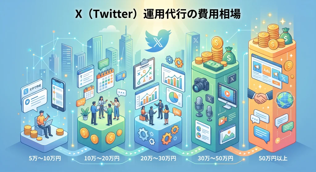 1. X（Twitter）運用代行の費用相場