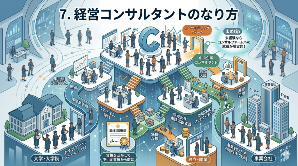 7. 経営コンサルタントのなり方