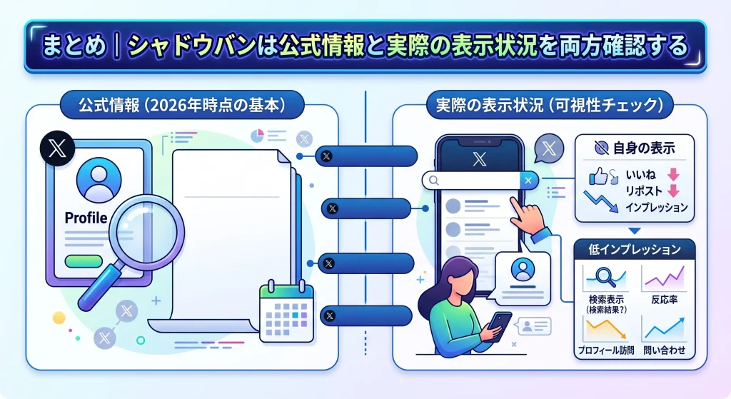 11. まとめ｜シャドウバンは公式情報と実際の表示状況を両方確認する