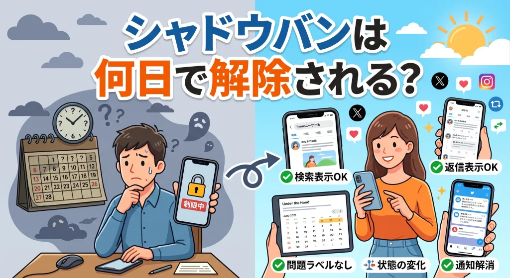 8. シャドウバンは何日で解除される？
