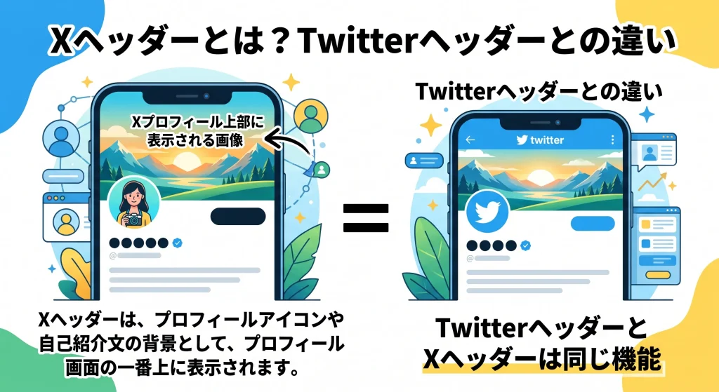 2. Xヘッダーとは？Twitterヘッダーとの違い