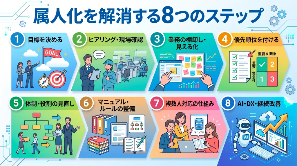 2. 属人化を解消する8つのステップ