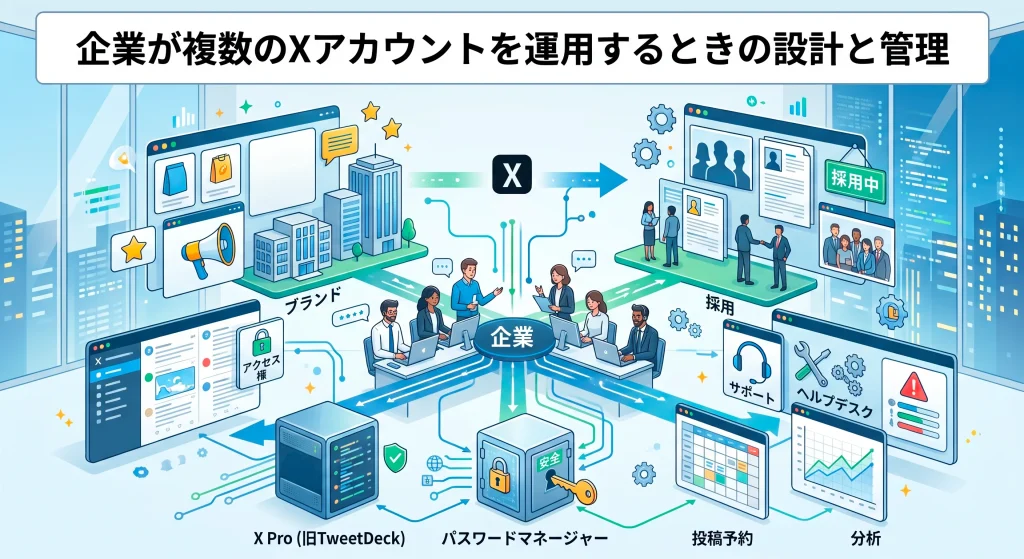 6. 企業が複数のXアカウントを運用するときの設計と管理