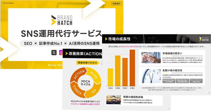 SNS運用代行サービスの資料