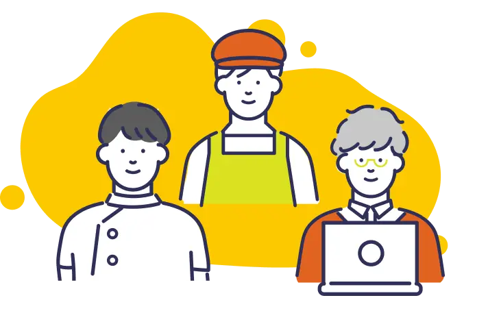 店舗スタッフのイラスト